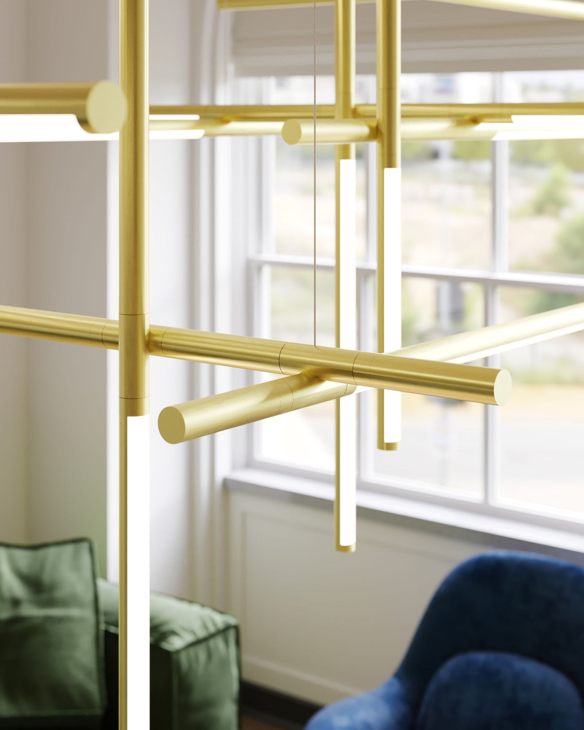 Geometric Linear Pendant Lamp