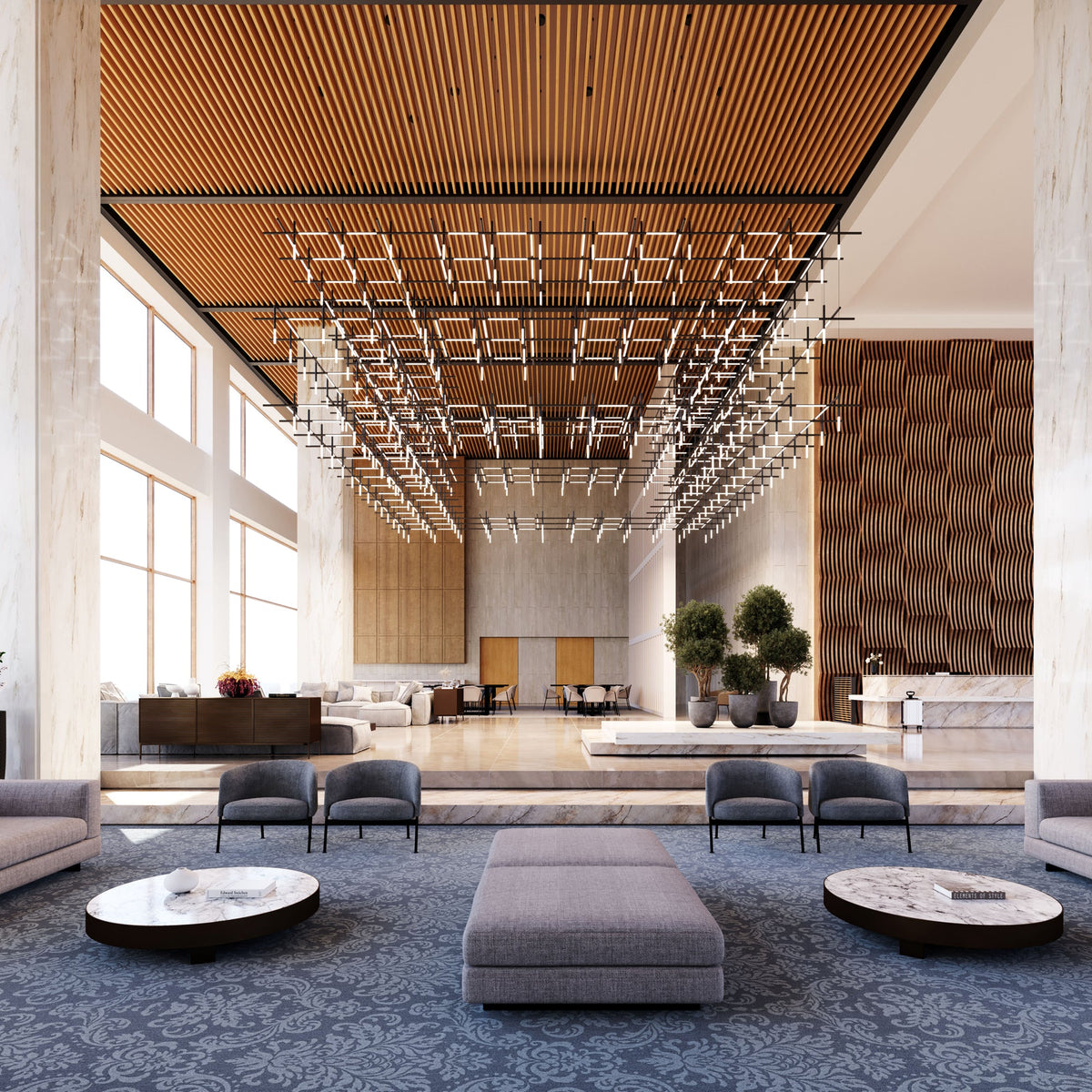 Geometric Linear Pendant Lamp