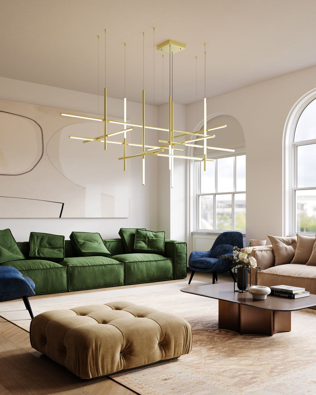 Geometric Linear Pendant Lamp