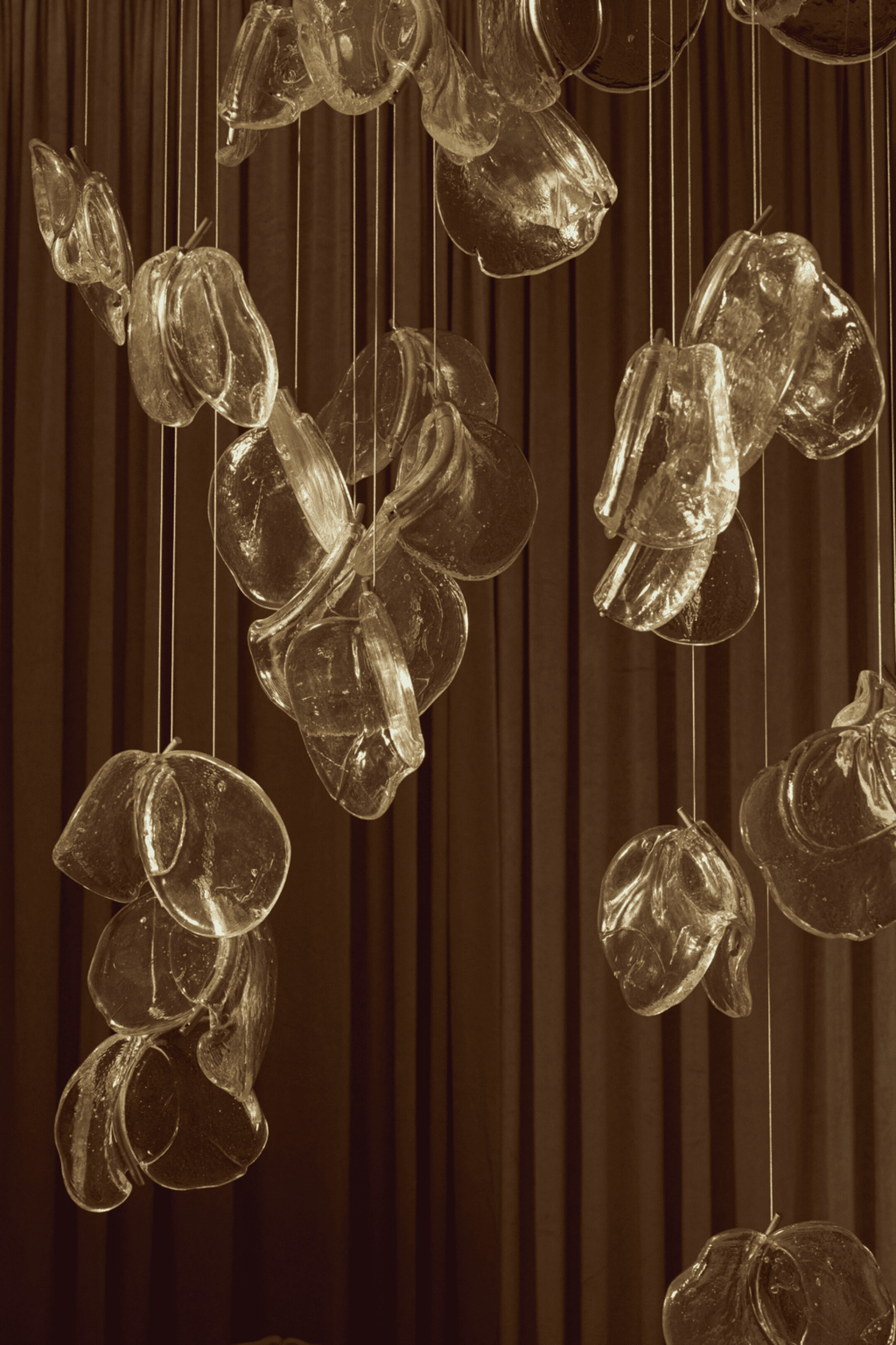 Luminous Glass Petals Pendant Lamp