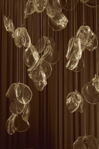 Luminous Glass Petals Pendant Lamp