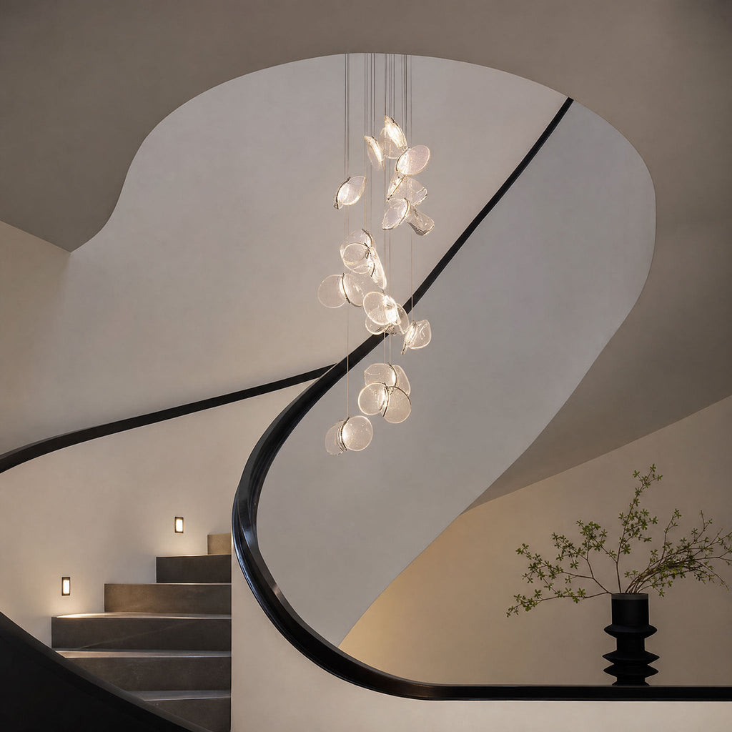 Luminous Glass Petals Pendant Lamp