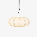 Oblate Silk Pendant Lamp