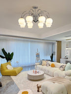 Floral Glass Chandelier