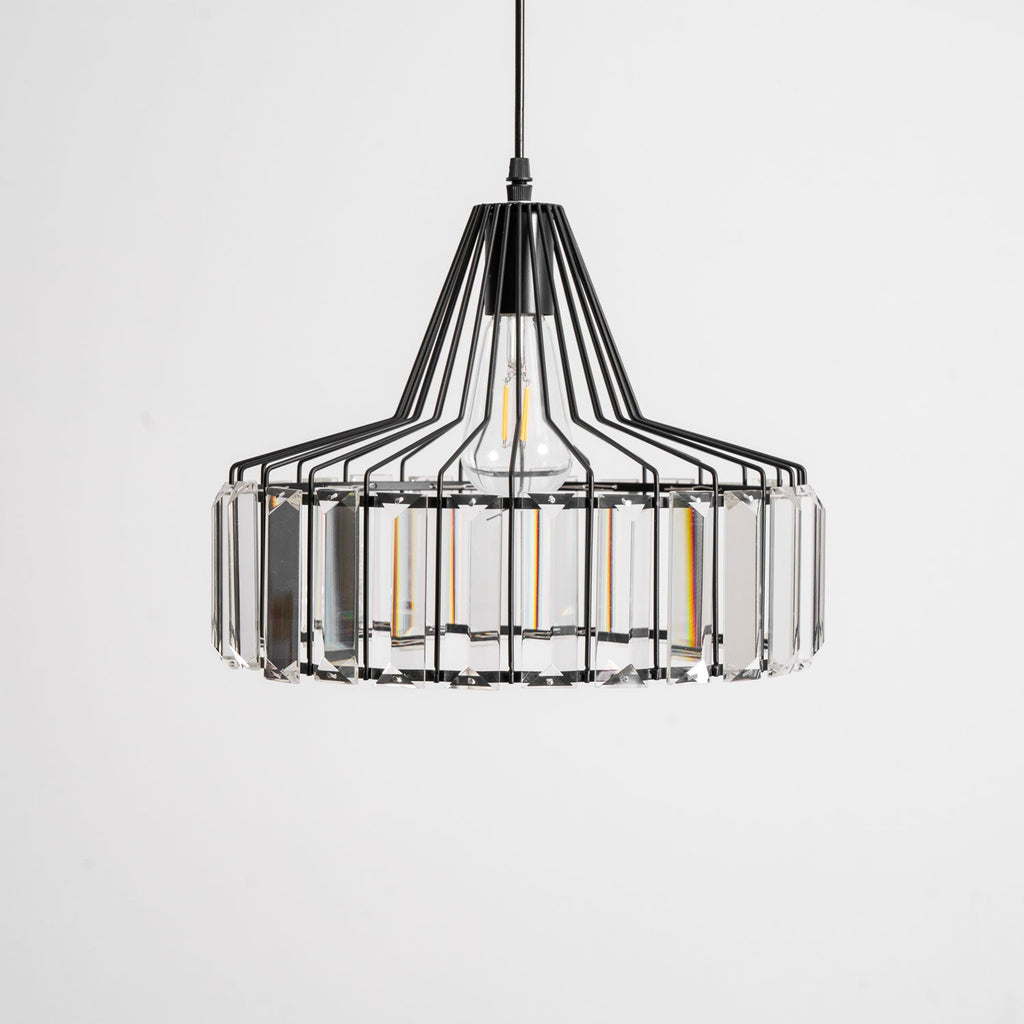 Crystal Drum Pendant Lamp