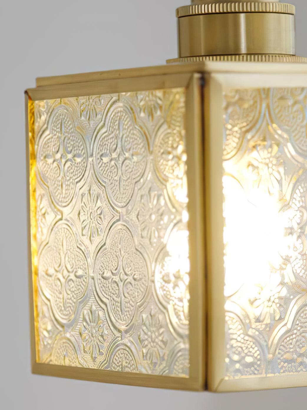 Patterned Glass Pendant Lamp