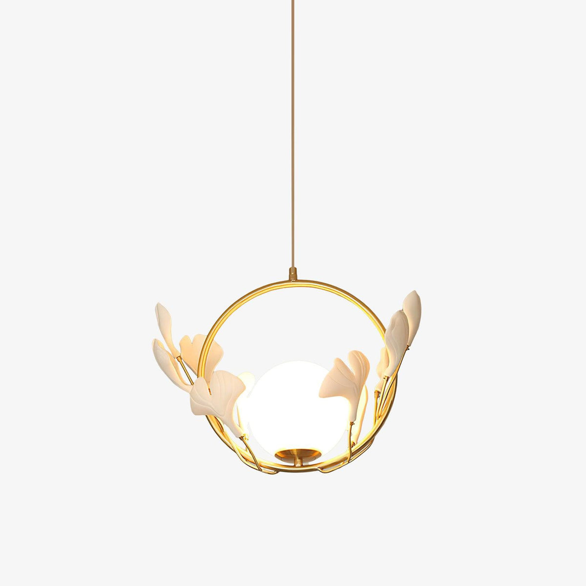 Gingko Halo Glass Pendant Lamp