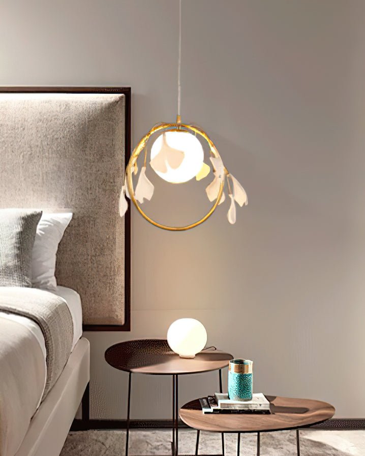 Gingko Halo Glass Pendant Lamp