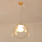 Gingko Halo Glass Pendant Lamp