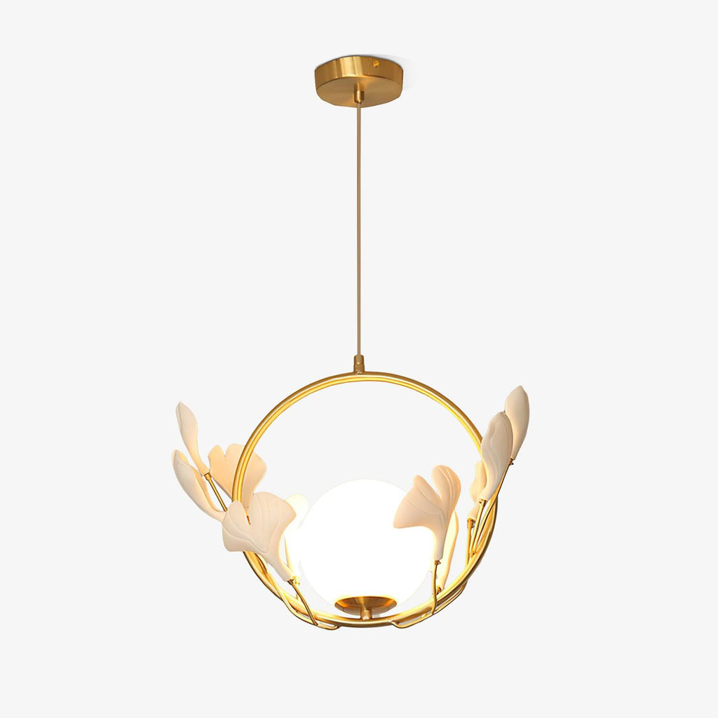 Gingko Halo Glass Pendant Lamp