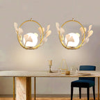 Gingko Halo Glass Pendant Lamp
