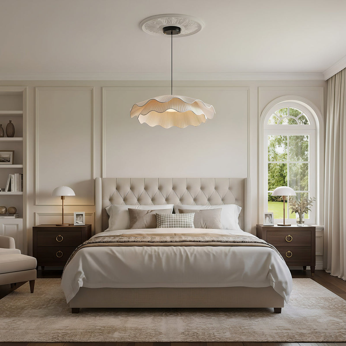 Arwen Fabric Wave Pendant Lamp