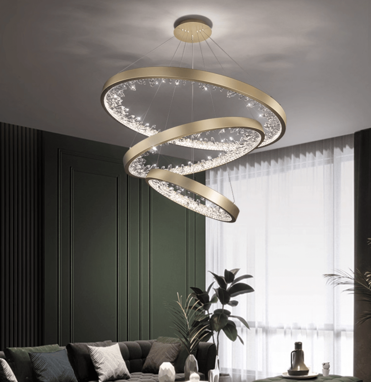 Luxury Circle Crystal Chandelier