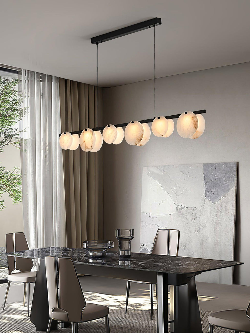 Trinidad Dining Room Alabaster Chandelier