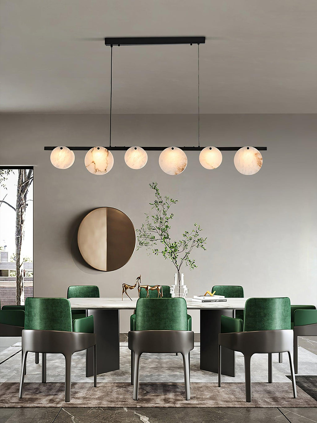 Trinidad Dining Room Alabaster Chandelier