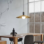 Brass Flared Pendant Lamp