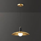 Brass Flared Pendant Lamp