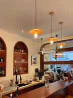 Walnut Conical Pendant Light