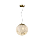 Alabaster Ball Pendant Light