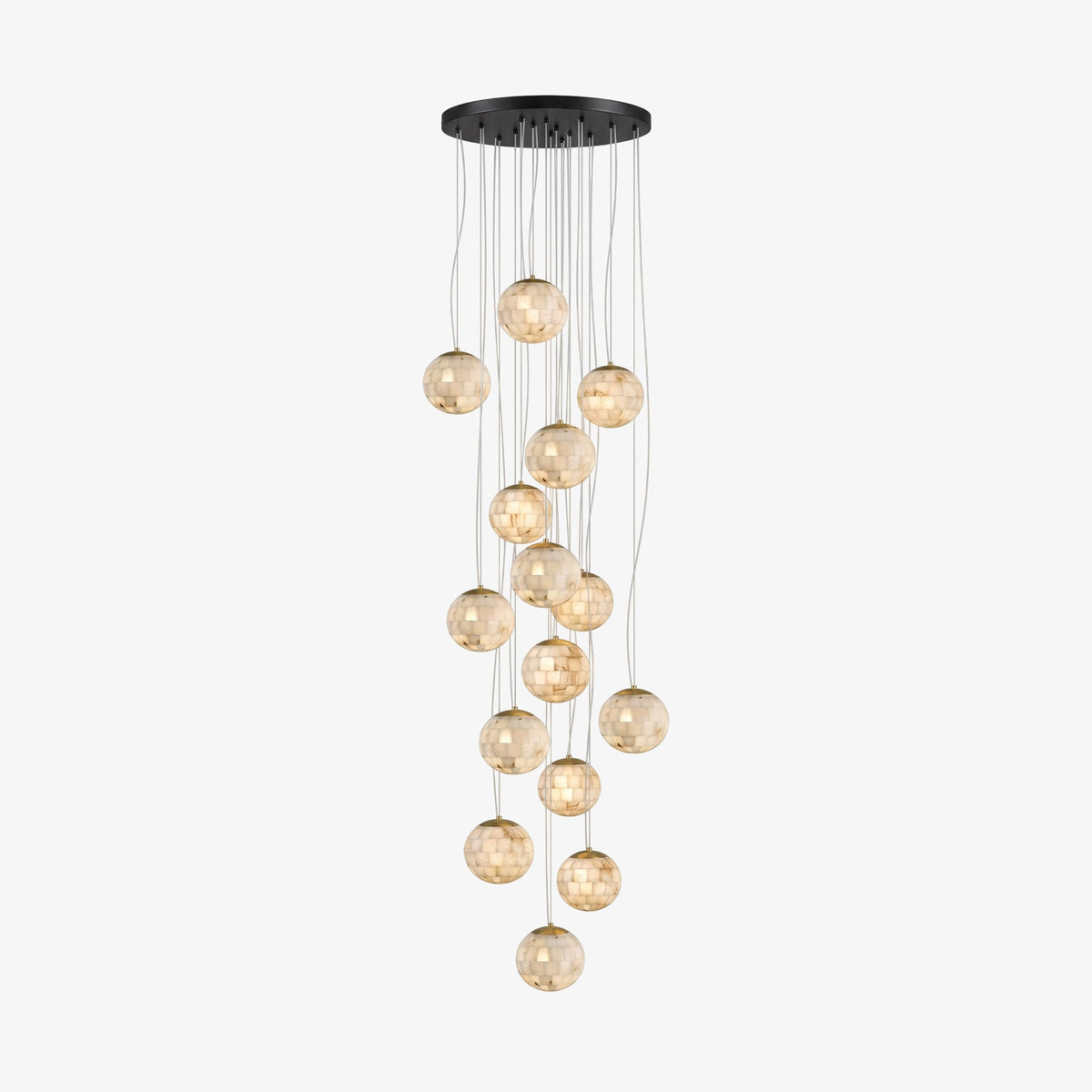 Alabaster Ball Pendant Light