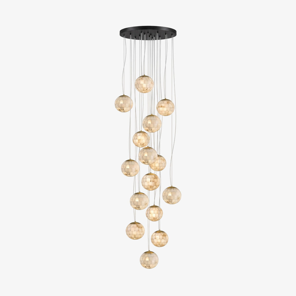 Alabaster Ball Pendant Light