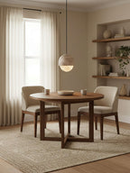 Lunar Dome Alabaster Pendant Light