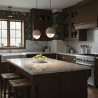 Lunar Dome Alabaster Pendant Light