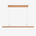 Dual Louver Wood Linear Pendant Lamp