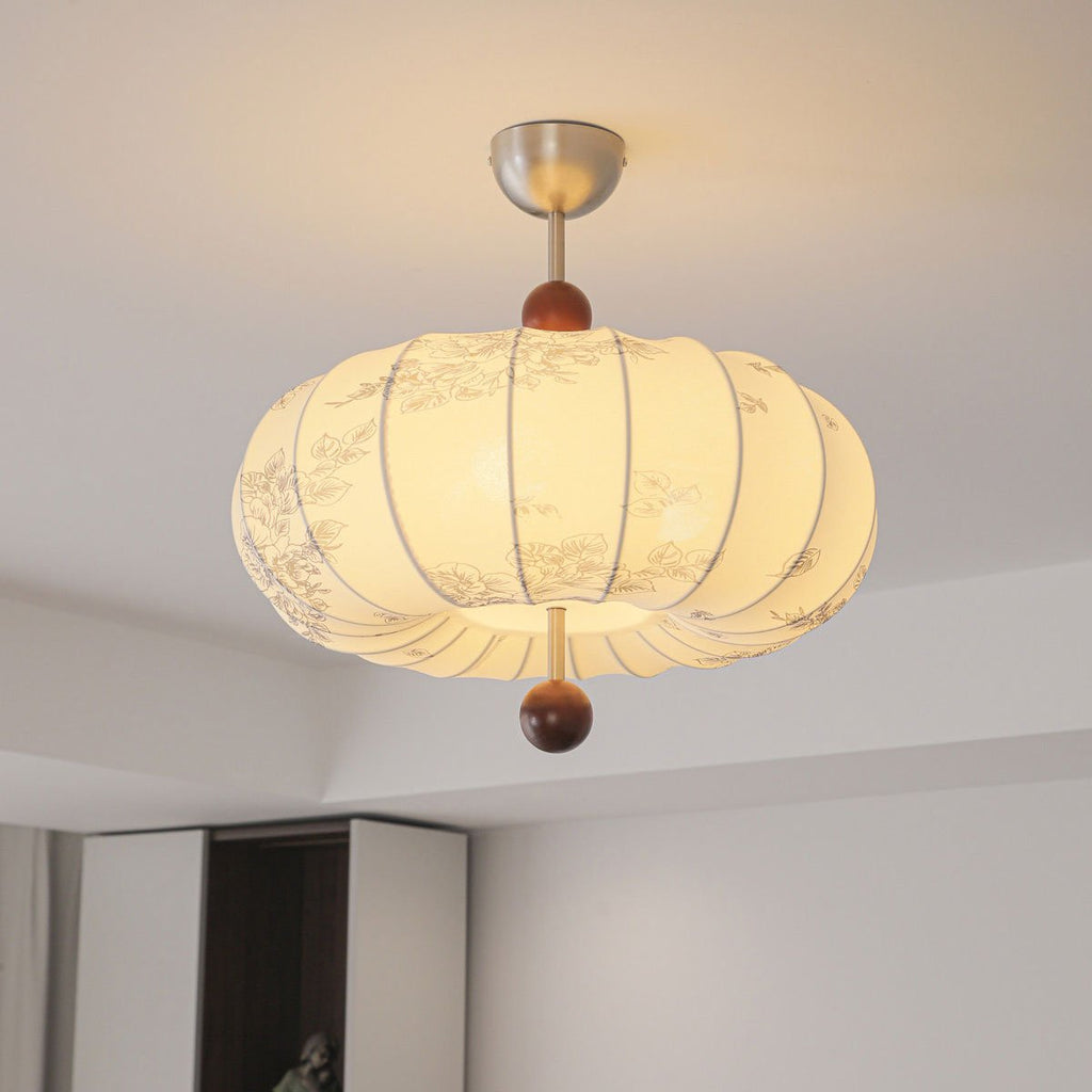Amaya Fabric Lantern Pendant Light