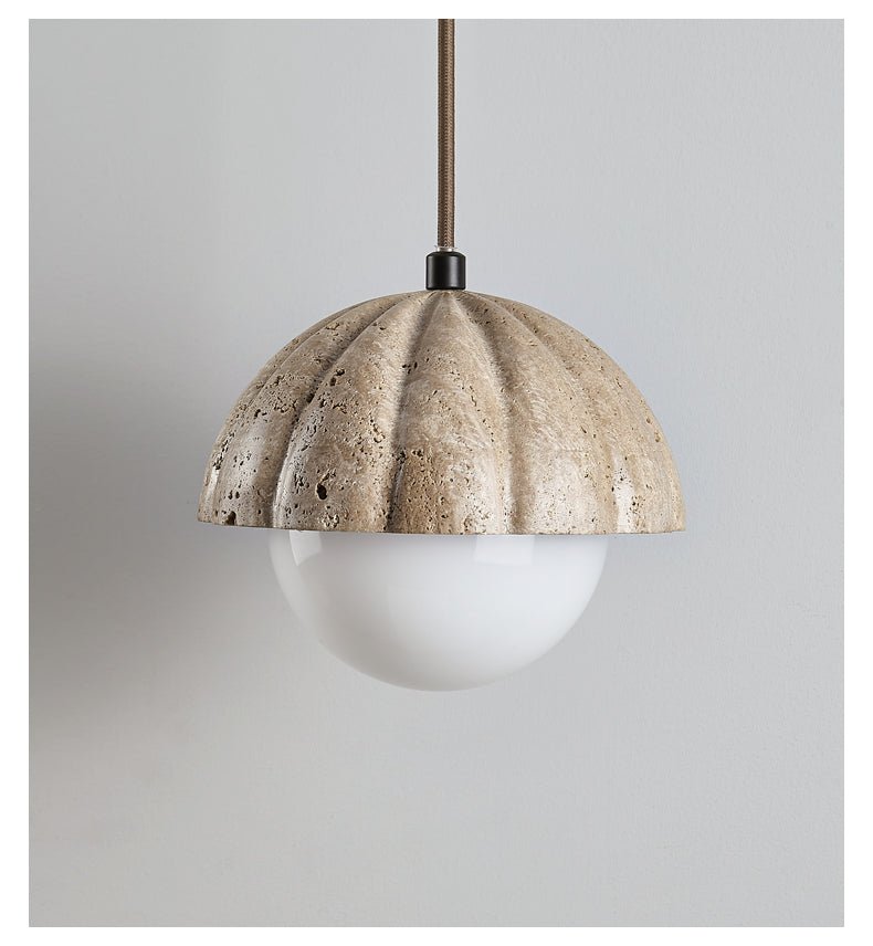 Fluted Orb Pendant Lamp