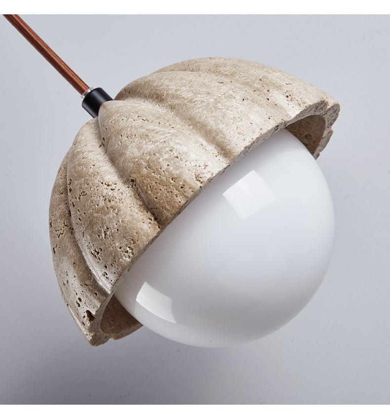 Fluted Orb Pendant Lamp