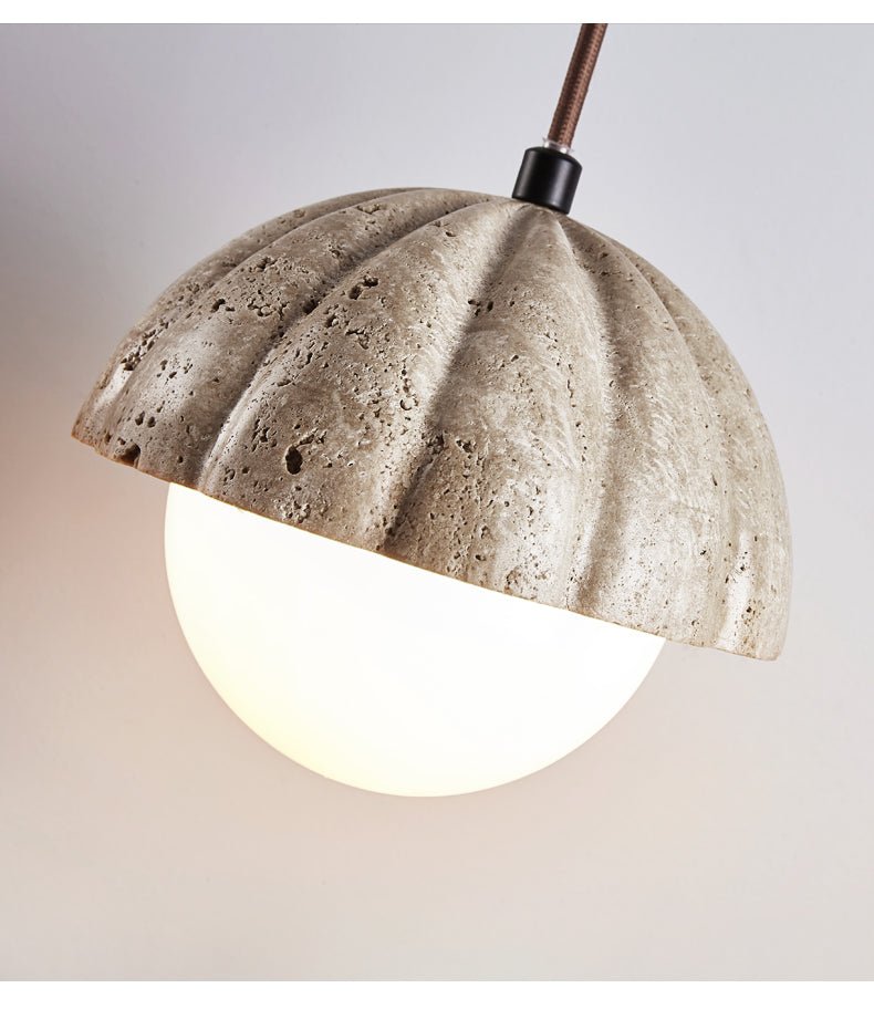 Fluted Orb Pendant Lamp