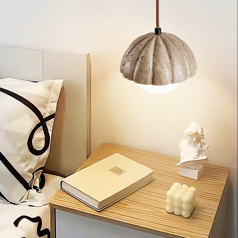 Fluted Orb Pendant Lamp