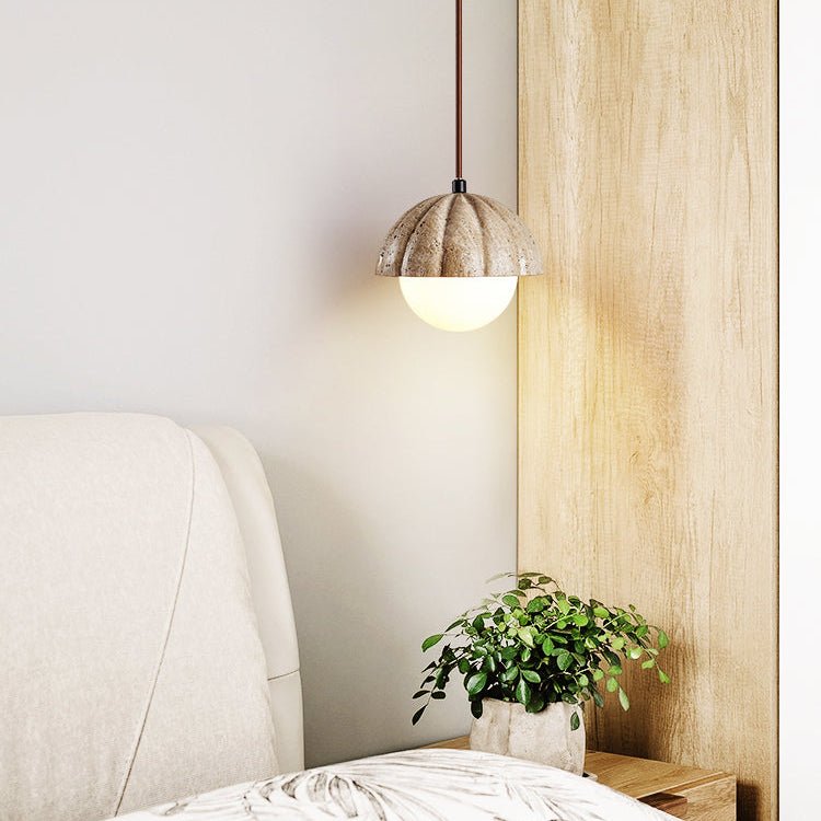 Fluted Orb Pendant Lamp