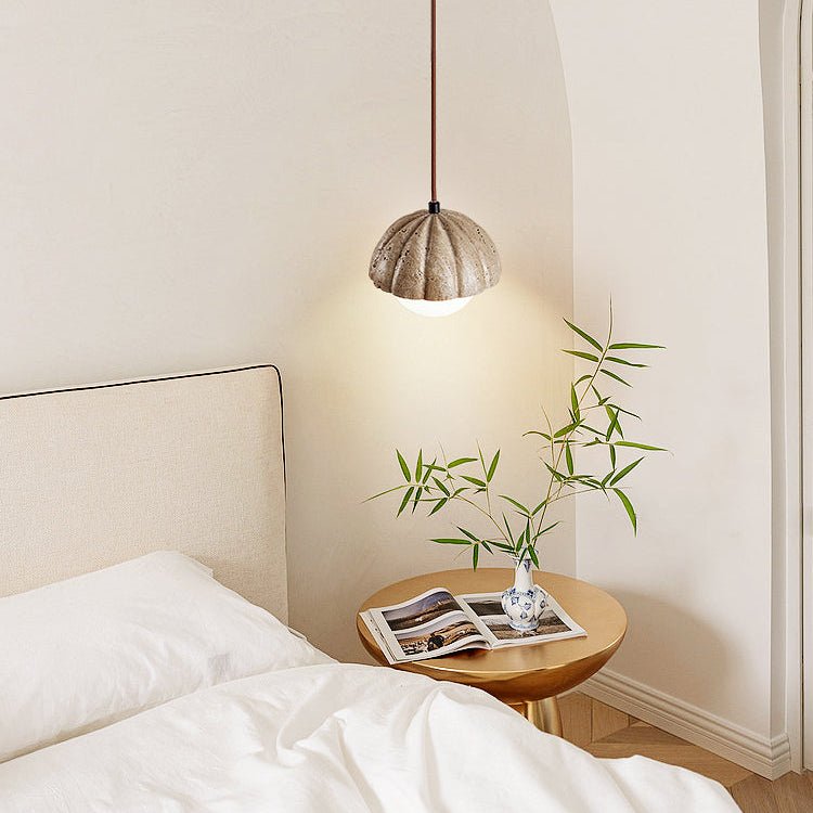 Fluted Orb Pendant Lamp