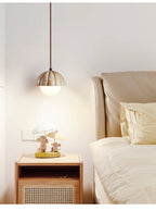 Fluted Orb Pendant Lamp