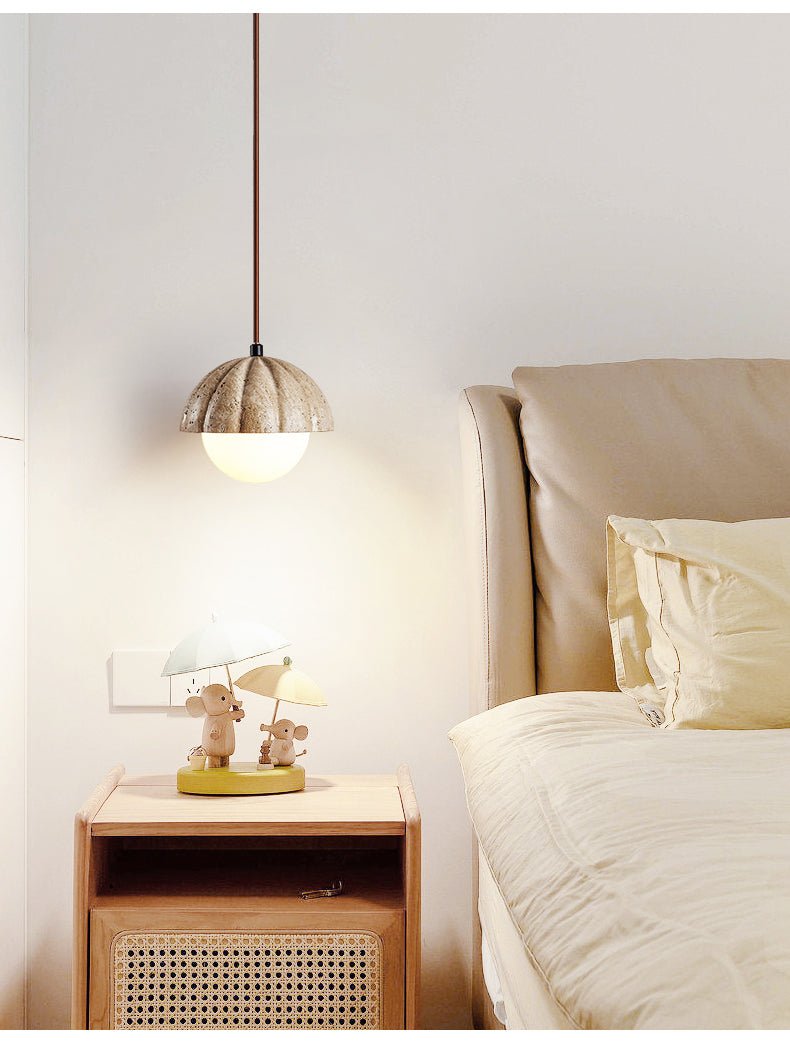 Fluted Orb Pendant Lamp