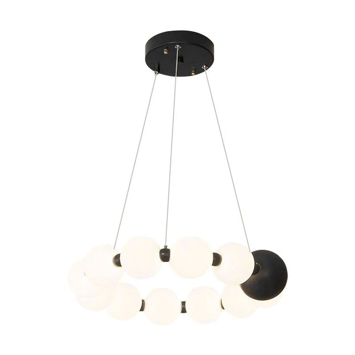 Celestial Bead Ring Chandelier