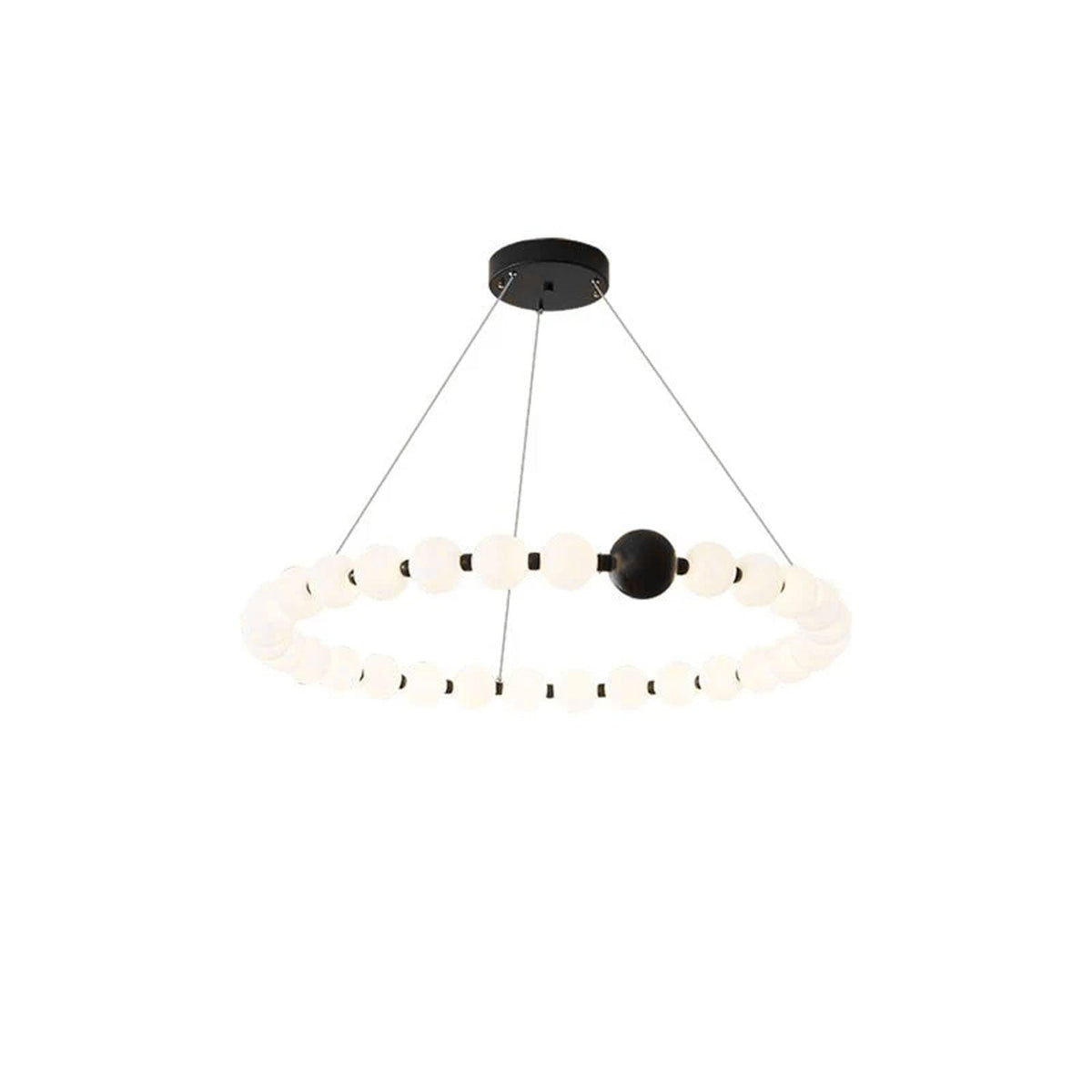 Celestial Bead Ring Chandelier