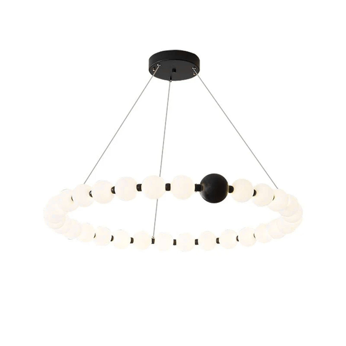 Celestial Bead Ring Chandelier