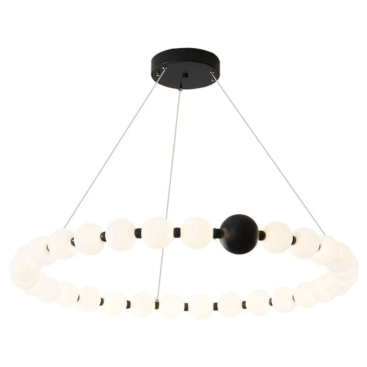 Celestial Bead Ring Chandelier