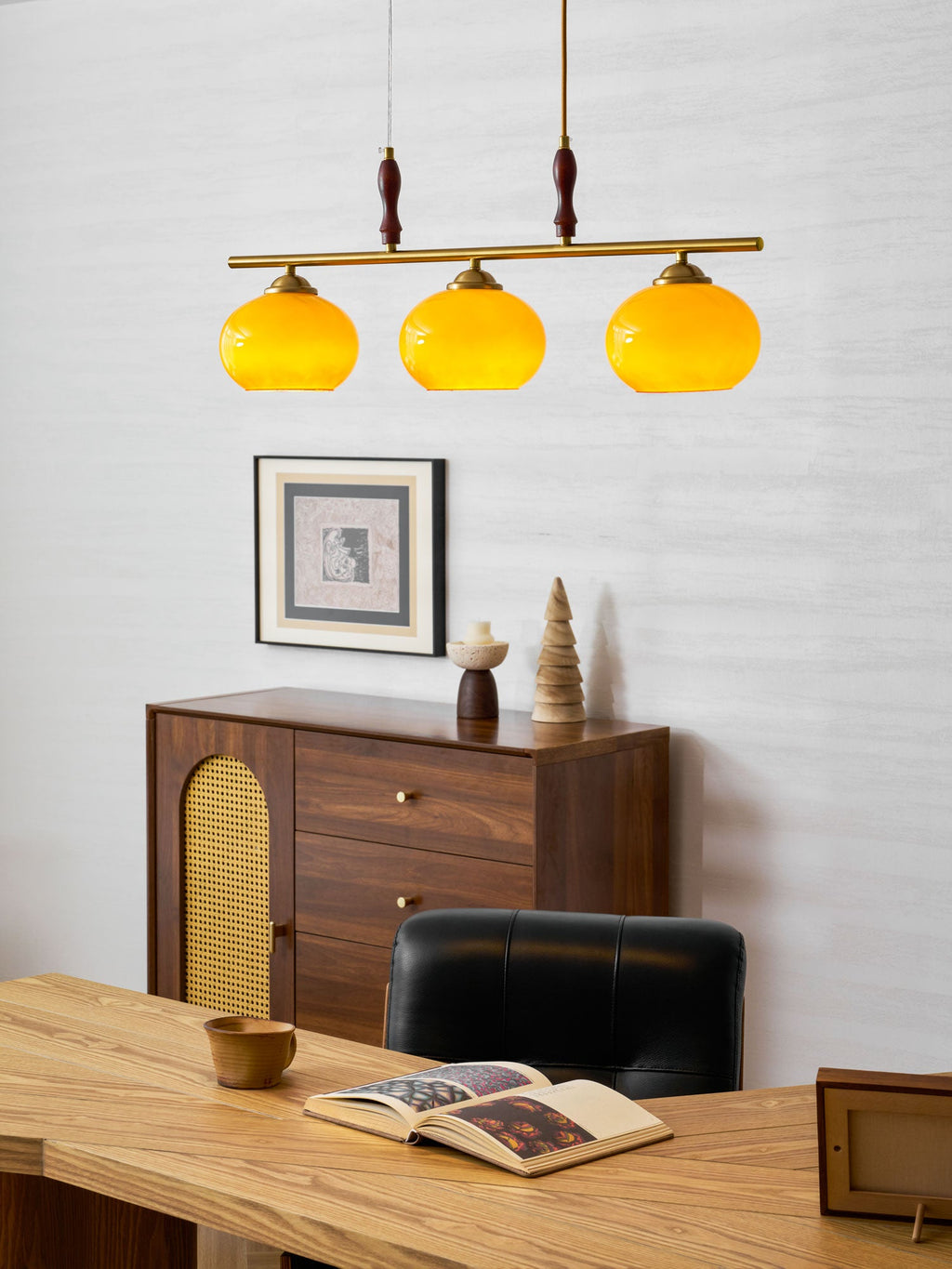 Amber Trio Pendant Lamp
