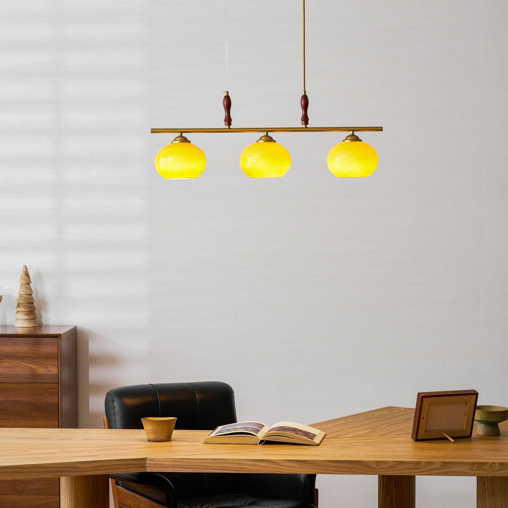 Amber Trio Pendant Lamp