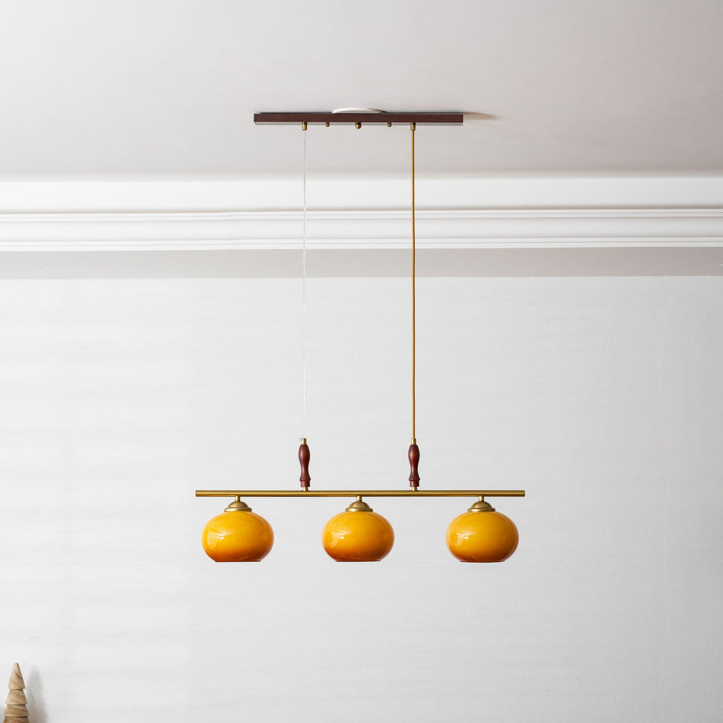 Amber Trio Pendant Lamp