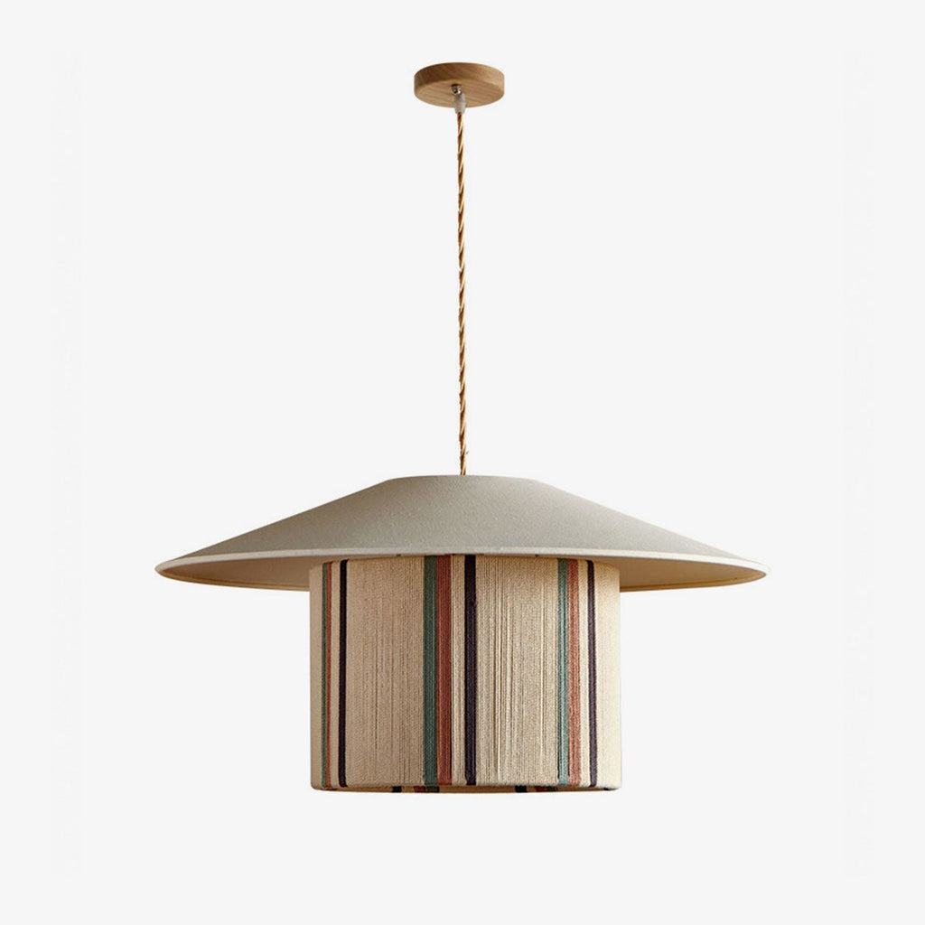 Eco Fabric Fringe Pendant Lamp