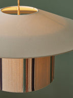 Eco Fabric Fringe Pendant Lamp