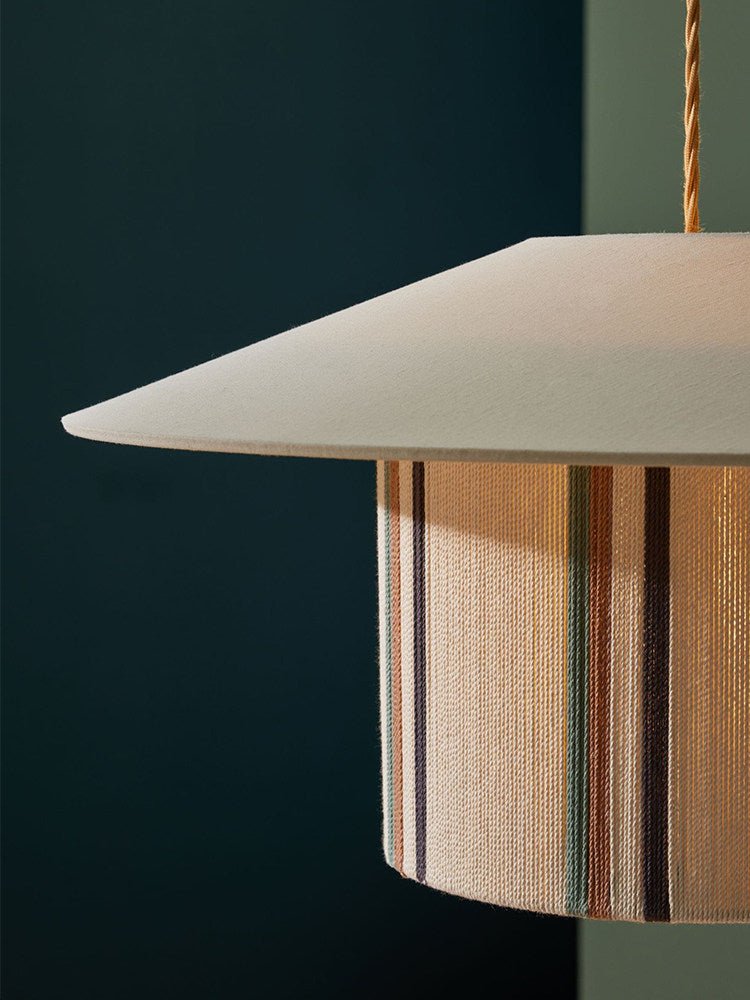Eco Fabric Fringe Pendant Lamp