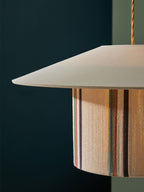Eco Fabric Fringe Pendant Lamp