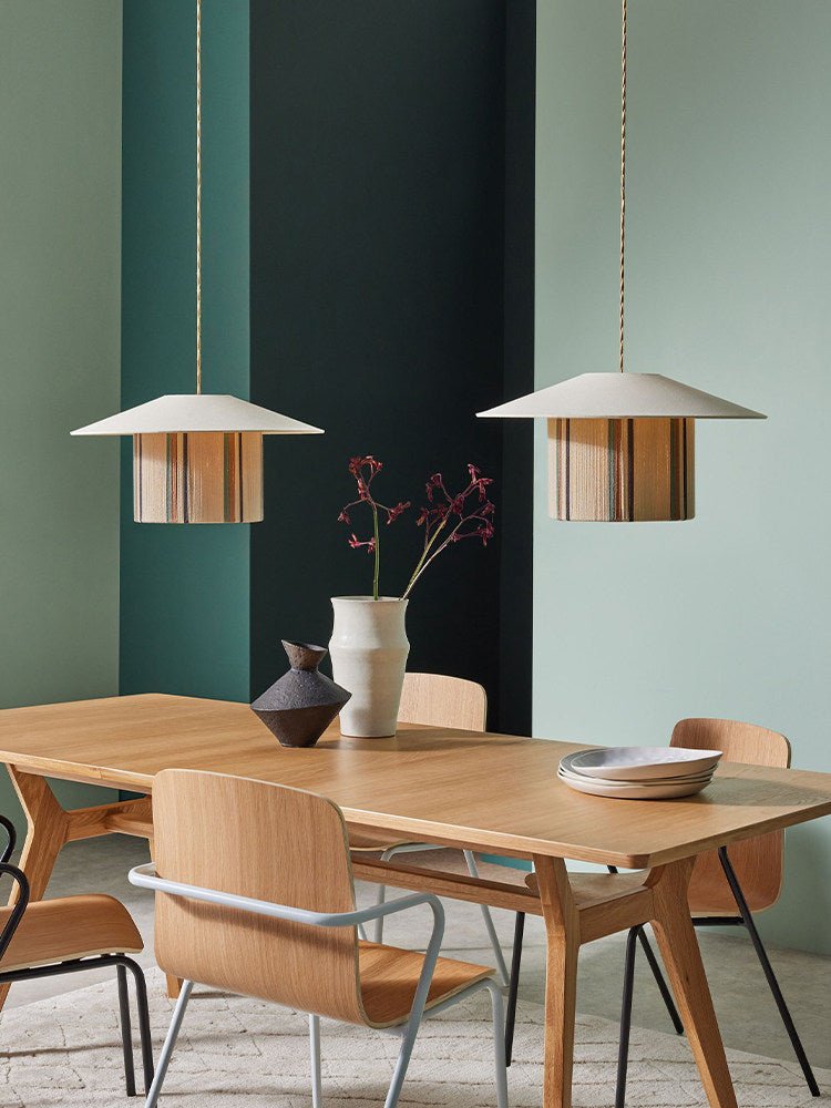 Eco Fabric Fringe Pendant Lamp