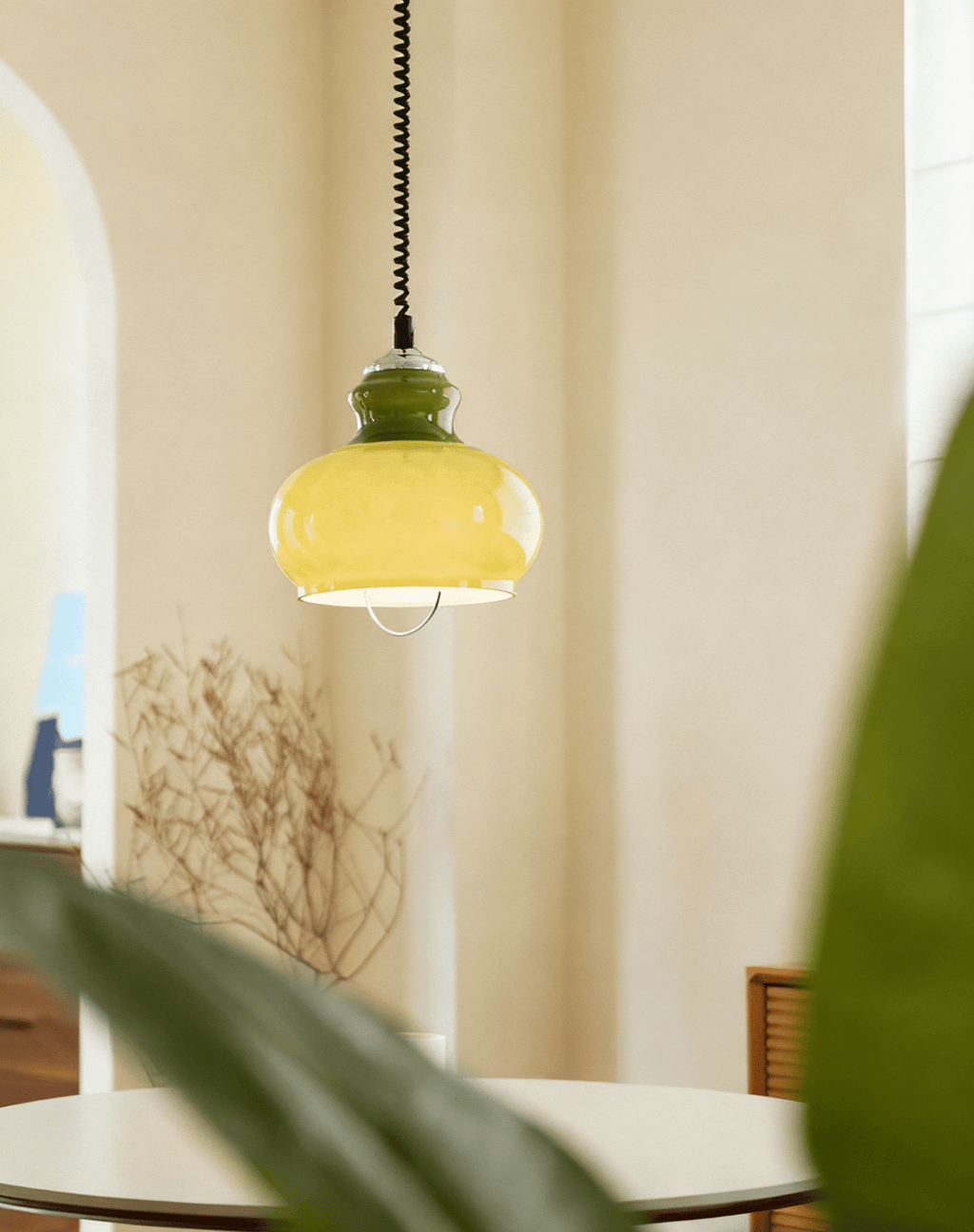 Gradient Glass Coil Pendant Light